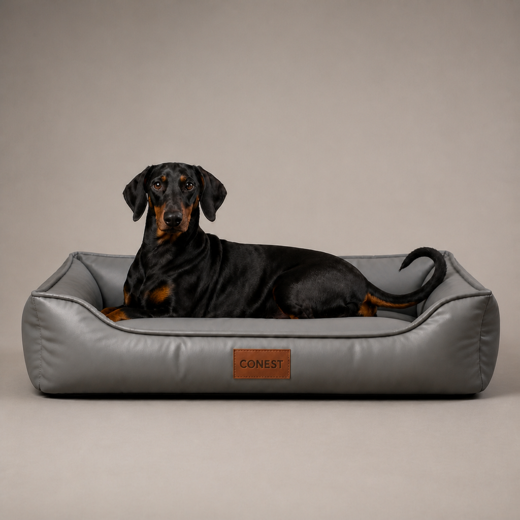 Leather Box Bed